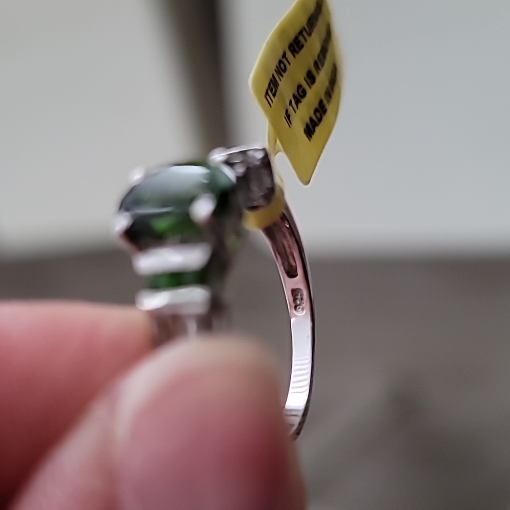 Russian Diopside ring Size 7 NWT - Picture 7 of 9